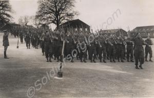 Back Badge Day. Marching past Brigadier A.W. Pagan