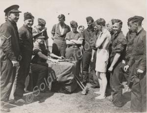 Mock trial. Gloucestershire Regiment. c. 1940.