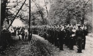 Colour Sergeant Jack Hobbs assembling a group of m