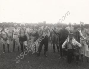 Corps of Drums in fancy dress.  2nd Battalion, The