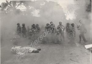 Riot training exercise. "D" Company, 1st Battalion