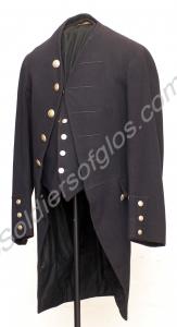 Officer's blue frock coat with waistcoat. Believed