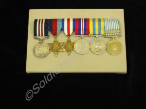 Group of six medals; Military Medal, 1939-1945 Sta