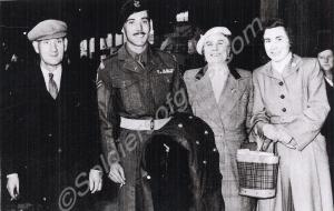 Corporal Victor Stanley Lawson, MM. with his paren