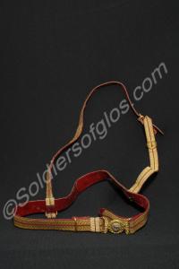 Officer's full dress waist belt with sword slings.
