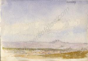 Landscape of Maissemy 1918. Work by Major Tom Barn