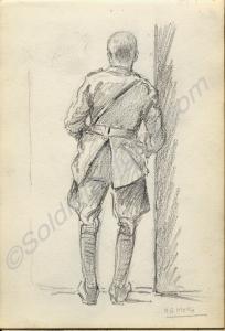 "H G Hicks" 1918. Work by Major Tom Barnard, 1st B