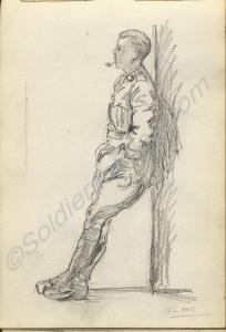"J L Hall" 1918. Work by Major Tom Barnard, 1st Ba