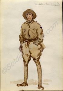 "Australian Tunneling Coy." 1918. Work by Major To