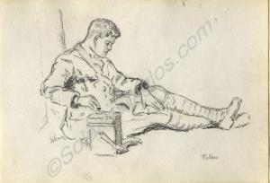 "Pullen." 1918. Work by Major Tom Barnard, 1st Bat
