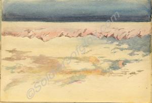 A landscape (possibly Eygpt) from aboard His Majes