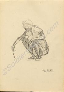 "The Mahdi." 1919 Work by Major Tom Barnard on his