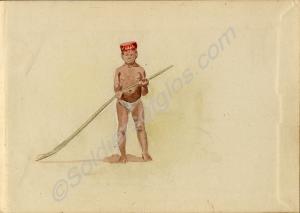 Painting of a boy 1919. Work by Major Tom Barnard