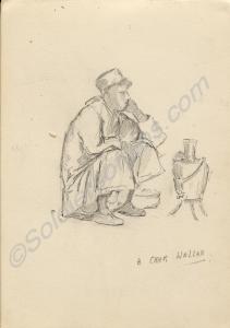 "A Char Wallah." 1920. Work by Major Tom Barnard d