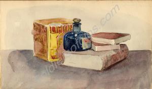 A study of still life. 1921. Work by Major Tom Bar