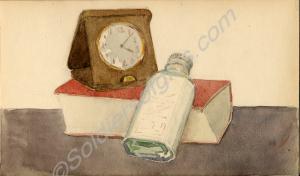 A study of still life. 1921. Work by Major Tom Bar