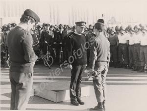Pte Buffey with silver bugle from 2 LI.   c. 1990