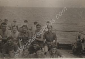 "Odd Bods".  1En route to Korea.  1st Battalion, T