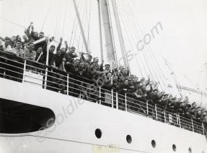 1st Battalion sailing on troopship Empire Windrush