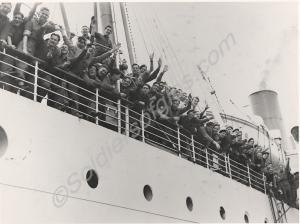1st Battalion sailing on troopship Empire Windrus