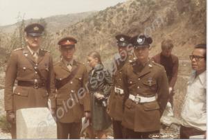 Officers visiting the British Cemetry in Korea. 19