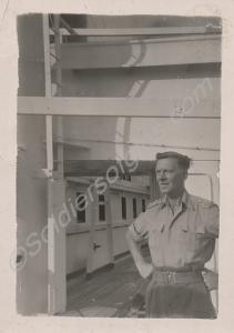 Lieutenant Colonel J.P. Carne leaving for Korea. 1