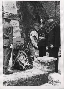 Solma-Ri Memorial in Korea. Mr. Trench in foregrou