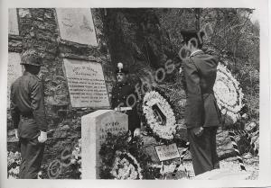 Solma-Ri Memorial in Korea. Major Reynolds in fore