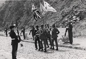 Flags of United Nations, United Kingdom and South