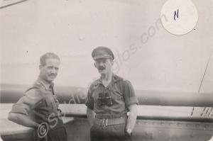 Major Walwyn and Major Watkins-Williams on board s