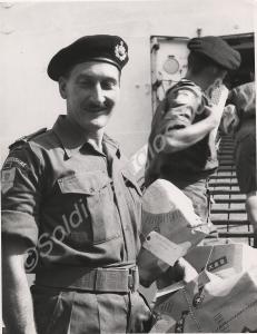 Maj P. W. "Sam"  Weller on board troopship H.M.T.