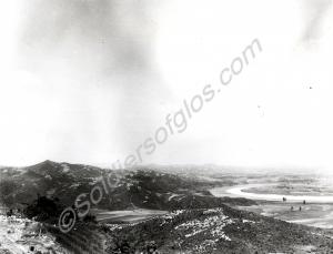 View of the Imjin battlefield. Bend in the Imjin R