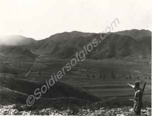 View of the Imjin battlefield. Pointing towards th