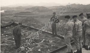 South Korean and British soldiers study a tactical