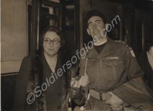 Chaplain S. J. Davies with his step sister after a