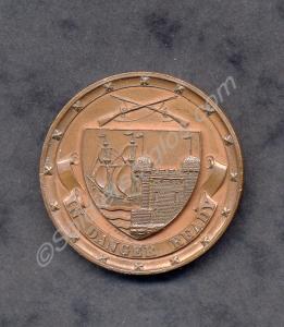 Bronze shooting medal. Awarded to Private H. Husba