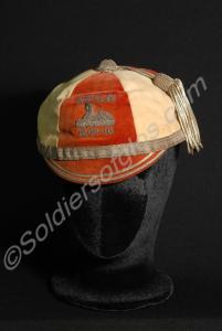 Rugby cap worn by Captain A.W. Pagan. 2nd Battalio