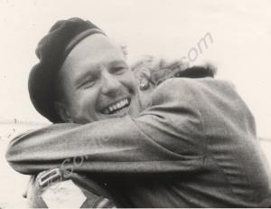 Sergeant Brisland returning from Korea. 1st Battal