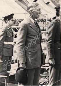 Lieutenant-Colonel J. P. Carne, V.C., holding bowl