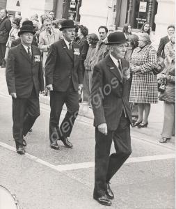 Lieutenant-Colonel J. P. Carne, V.C., in bowler ha
