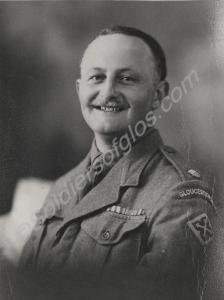 Major P.A. Angier. Gloucestershire Regiment. c. 19
