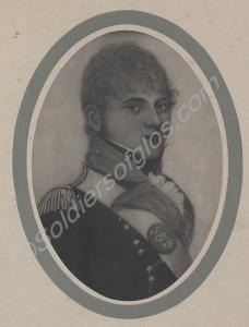 From a miniature of an officer of the 28th (North
