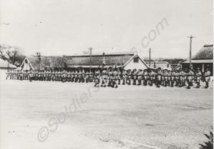 Amalgamation Day Parade.  The Gloucestershire Regi