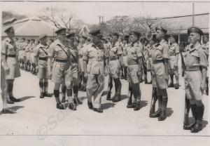 Back Badge Day.  Inspection by Brig C.E. Morrison