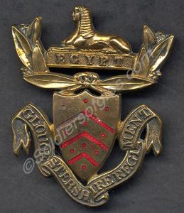 Officers and senior NCOs' forage cap badge, with s