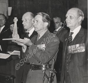 The consecration of Lieutenant-Colonel Carne's cro