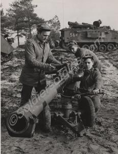 Soldiers training with WOMBAT. Gloucestershire Reg
