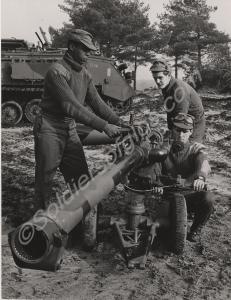 Soldiers training with WOMBAT. Gloucestershire Reg