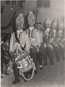 The  'Old Guard'. Soldiers dressed in 18th century
