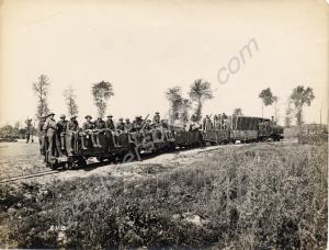 Royal Engineers taking up stores to the trenches b